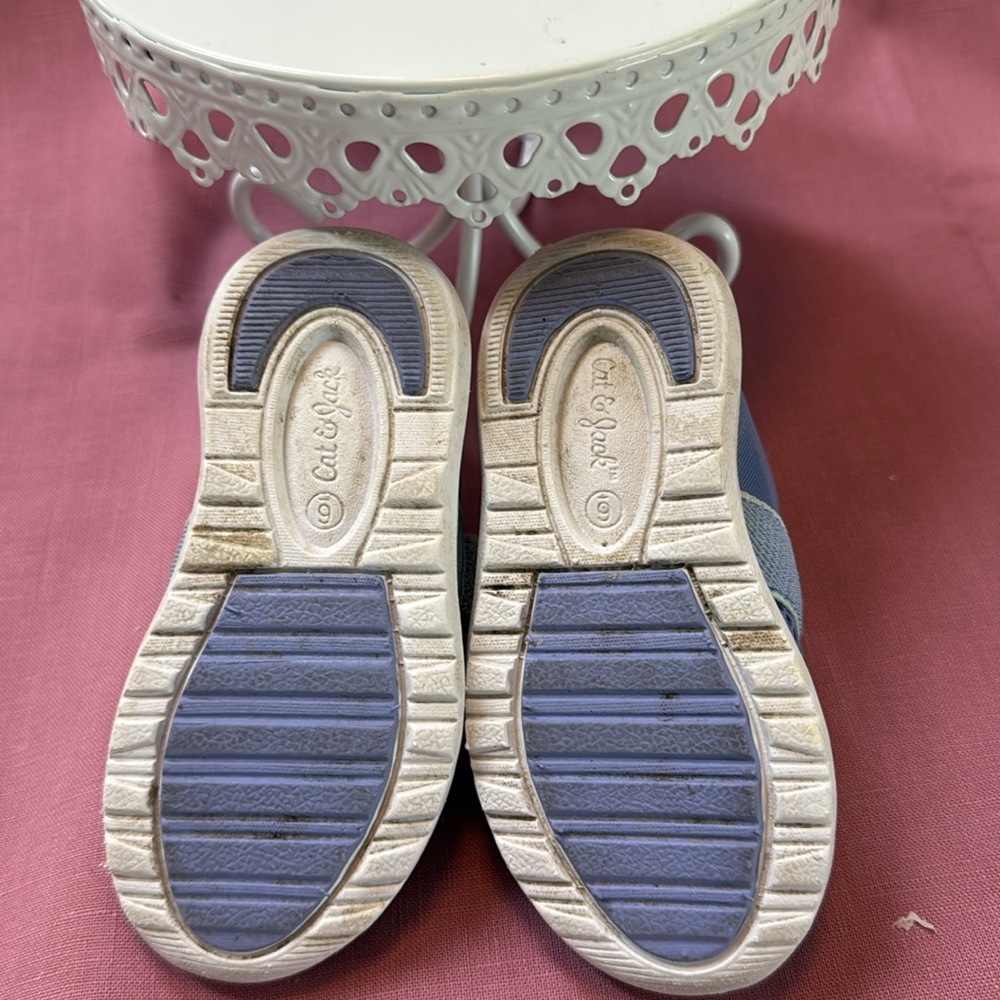 Cat & Jack Pink and Yellow Sneakers with Shimmery Finish plus water shoes. - Picture 10 of 11